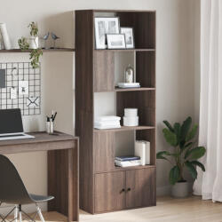 vidaXL barna tölgy színű szerelt fa könyvespolc 70 x 36 x 189 cm (3295323) - valora