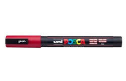 uni POSCA PC-3M sötét piros marker (2UPC3MSP) - haztartasibolt