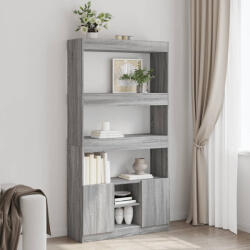 vidaXL szürke sonoma szerelt fa magasszekrény 92 x 33 x 180 cm (3309623)
