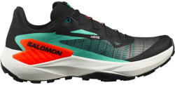 Salomon Genesis Black/Electric Green/Cherry Tomato Férfi futócipő UK 10 Férfi futócipő