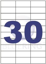 BLUERING Etikett címke, 70x29, 6mm, 100 lap, 30 címke/lap Bluering® - nyomtassingyen