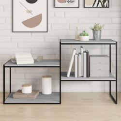 vidaXL 4 db szürke sonoma színű szerelt fa fali polc 60 x 50 x 1, 5 cm (838251) - valora