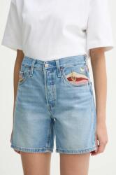 Levi's farmer rövidnadrág női, sima, magas derekú - kék 25 - answear - 26 990 Ft