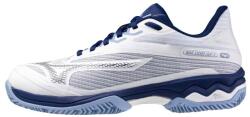 Mizuno Wave Exceed Light 2 W White/Bellwether Blue Női teniszcipő EUR 38, 5