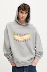 Fiorucci pamut melegítőfelső Banana Sound Print Relaxed Fit Hoodie szürke, férfi, nyomott mintás, kapucnis, U02SPSHO092CJ05GY01 - szürke L