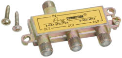Delight Antenna elosztó - F splitter - 3 kimenet - 5-900 MHz (05257)