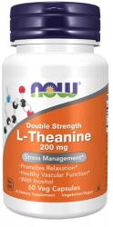 NOW L-Theanine 200 mg Double Strength (60 veg kapszula) - Teanin 60 veg kapszula