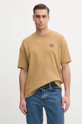 American Vintage pamut póló barna, férfi, nyomott mintás, MYKO02AE25 - zöld M/L