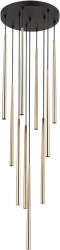 TK Lighting Piano 10xG9 fekete/arany függeszték TK Lighting (ELM 10118)