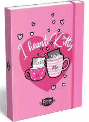 Lizzy Card Füzettartó A4 KitTok Heart Kitty (412848)