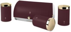Berlinger Haus Cutie paine cu recipiente Leonardo Berlinger Haus BH 6737, visiniu, inox