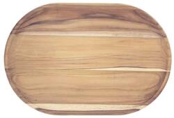 Tramontina Tocator oval din lemn de tec 47.5x31.5x1.8 cm Churrasco Tramontina 13527351, fabricat in Brazilia Tocator
