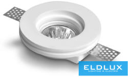 ELDLUX Gipsz süllyesztett spot lámpatest 1xGU10 ∅100x33mm IP20 fehér (GS-04) - moretti
