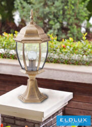 ELDLUX Kültéri kerti lámpa 1xE27 Max. 60W IP55 bronz D175x480mm (ES45-C) - moretti