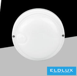 ELDLUX Kürtéri lámpa mozgásérzékelővel 9w 820lm 6500k D140x48mm IP56 fehér 5év (SEN-OV-9F)