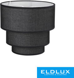 ELDLUX Függeszték 3 rétegű körös fekete len ernyővel (YMSYBL)