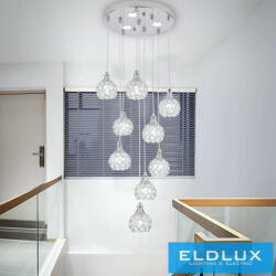 UNIVERSO Csillár 7w + G9x3.5w 4000lm 6500k 300×800mm IP20 króm (B37-AF) - moretti