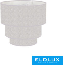 ELDLUX Függeszték 3 rétegű körös v-szürke len ernyővel (YMSYLG) - moretti