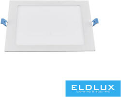 ELDLUX Négyzet alakú süllyesztett LED panel 12w 1200lm CCT/kap. 120° IP20 Fehér 175x175mm kivágás: 155x155mm 3év (P155A-Q3C)