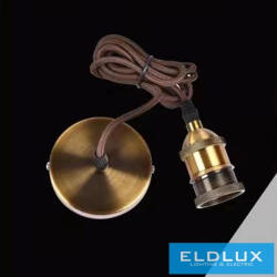 UNIVERSO Függeszték fém foglalattal 1xE27 max. 240V 60w 2 méter arany (E27-2M-D)