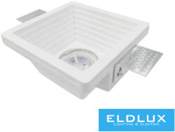 ELDLUX Gipsz süllyesztett spot lámpatest 1xGU10 120x120x60mm IP20 fehér (GS-19)