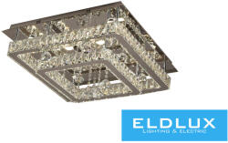 ELDLUX Kristály üveg mennyezeti lámpa 70w 5600lm CCT. T IP20 600x600x275mm Króm (C89188-52-8)