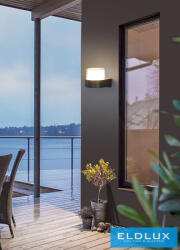 ELDLUX fali lámpa LED 7w 750lm 4000k IP65 105×94×80mm fekete (ES57-NN) - moretti