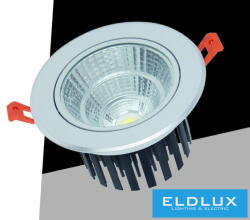 ELDLUX LED süllyestett lámpa 12w 1080lm 4000K 24° D110x73mm Kivágás: D90mm IP20 alumínium (P-90-N)