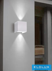 ELDLUX fali lámpa LED 12w 1000lm 6500k IP55 100×100×100mm fehér (ES46-BF)