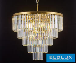 ELDLUX ELDICICLE kristály üveg csillár E14×18 D800x660mm arany (OMD6007-D800) - moretti