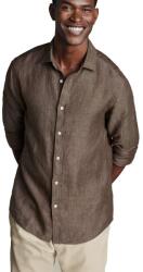 Charles Tyrwhitt Pure Linen Shirt - Mocha - Slim fit | XXL