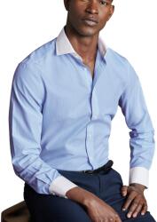 Charles Tyrwhitt Bengal Stripe Winchester Shirt - Sky Blue - Slim fit | 43 | 91 (Standard)