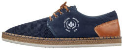 RIEKER Pantofi barbati, Rieker, B5249-14-Albastru-Inchis, casual, piele ecologica, cu talpa joasa, albastru inchis (Marime: 43)