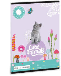 Ars Una Füzet ARS UNA A/5 32 lapos kockás 27-32 Cute Animals-Kitten (53633682) - papir-bolt