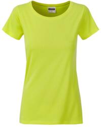Daiber Tricou clasic de damă din bumbac organic 8007 - Galben verzui | M (8007-1754692)