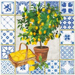 PAW Citrus Tree papírszalvéta 33x33cm, 20 db-os
