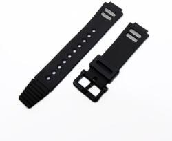 DW-002 70640484 Fekete műanyag óraszíj 20 mm (7208-0)
