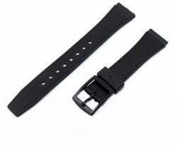 Műanyag szíj, fekete 18 mm, (rugósfüles) (9425-1)