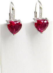 INNAMORATO ezüst fülbevaló - 20 mm (rózsaszín) (2025032708)