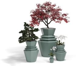 Vondom Ghiveci plante design decorativ modern exterior/interior ORIGAMI Hinoki 51x51x80cm (44208R VD)