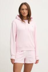 Tommy Hilfiger pamut melegítőfelső rózsaszín, női, sima, kapucnis, WW0WW45979 - rózsaszín L