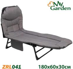 My Garden Походно легло и сгъваем шезлонг за плаж и къмпинг 180×60 см, 5 позиции, до 120 кг, My Garden (ZRL041)