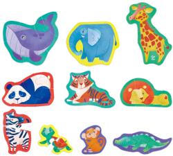 Hape Set 10 puzzle-uri prietenii junglei pentru copii (18-36 luni) (E1647A) Puzzle