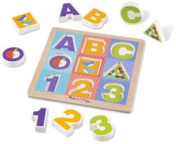 Melissa & Doug Puzzle cu piese mari pentru belelusi Melissa and Doug (MD1899) - drool Puzzle