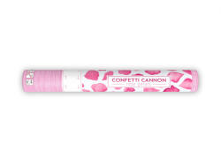 PartyDeco Tun de confetti cu petale de trandafiri, roz, 40cm (TUKP40-081)