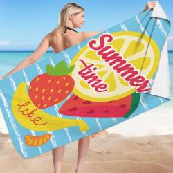  Prosop pentru plaja, dreptunghiular, 150x70 cm, model multicolor cu fructe, SUMMER TIME, REC54WZ6 (ESELL-W-jolly_REC54WZ6) Prosop