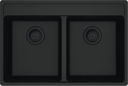 Franke Chiuveta bucatarie Franke Maris MRG 620-35-35 TL cu doua cuve, 760x510mm, fragranite, Matte Black (114.0661.674) Chiuveta