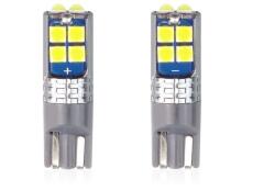 AMiO Becuri LED CANBUS 10SMD 3030 T10 W5W White 12V/24V (2871)