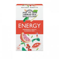 Ahmad Tea funkcionális tea ENERGY grapefruit, guarana és mate 20 x 1, 5 g (1020367)