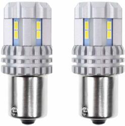 AMiO Becuri LED CANBUS 3020 UltraBright 12SMD 1156 BA15S P21W 12V/24V (2900)